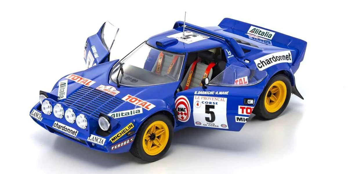 Kyosho Diecast Lancia Stratos HF B.Darniche Tour de Corse 1976 Nr.5 1/18 KS08130C