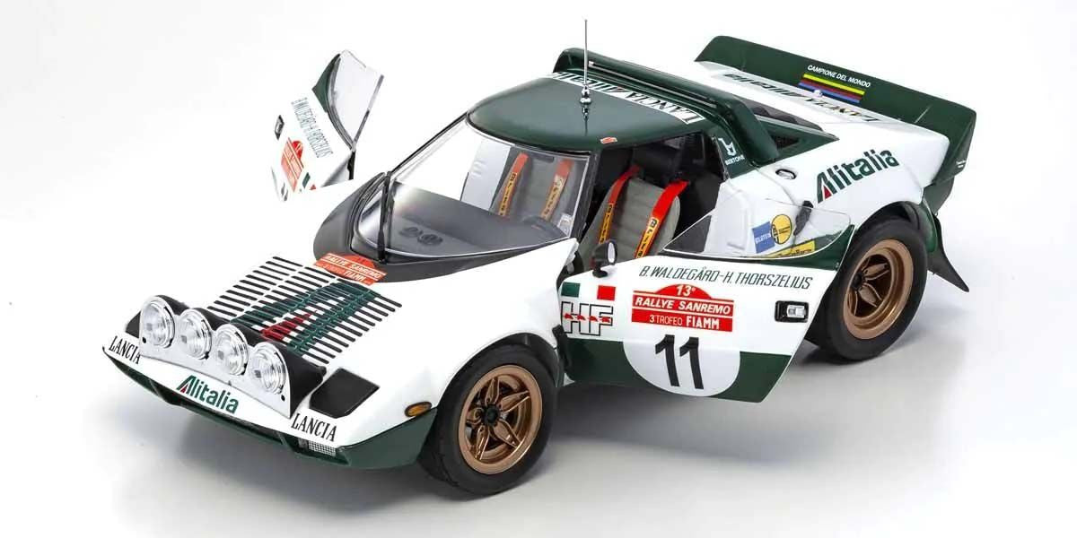 Kyosho Diecast Lancia Stratos HF B.Waldegaard San Remo 1975 Nr.11 1/18 KS08130B