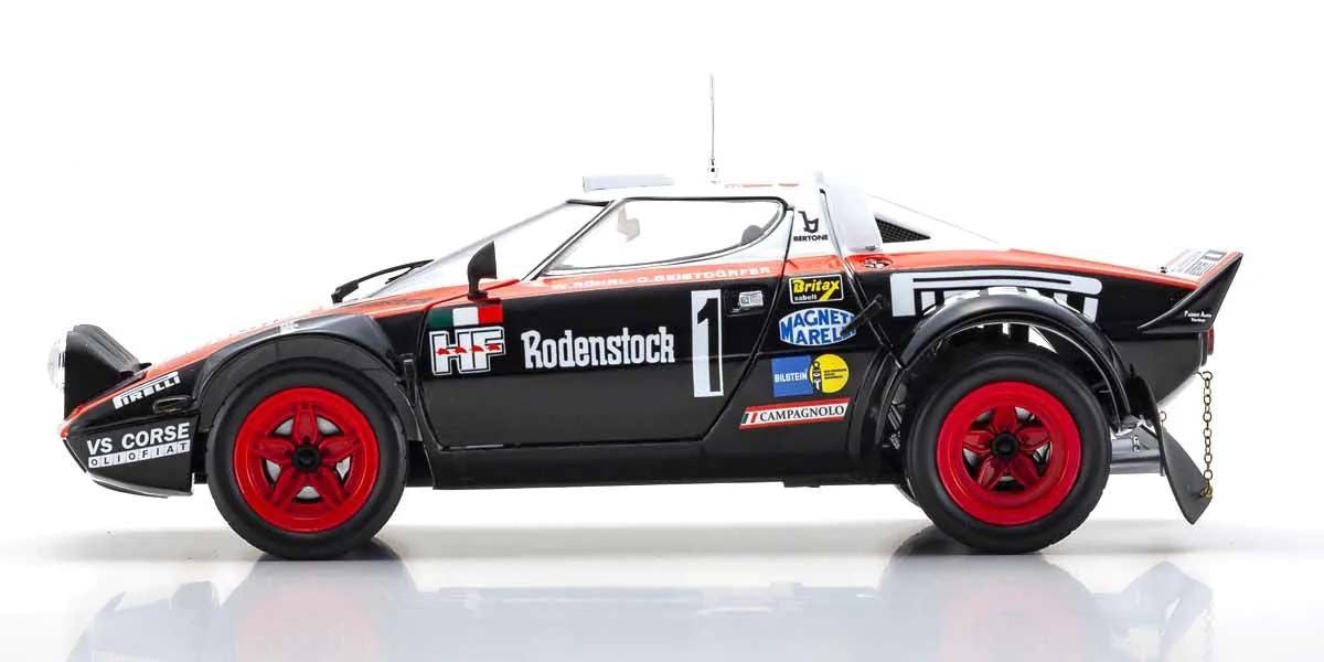 Kyosho Diecast Lancia Stratos HF Pirelli W.Rohrl Hunsruck 1978 Nr.1 ​​