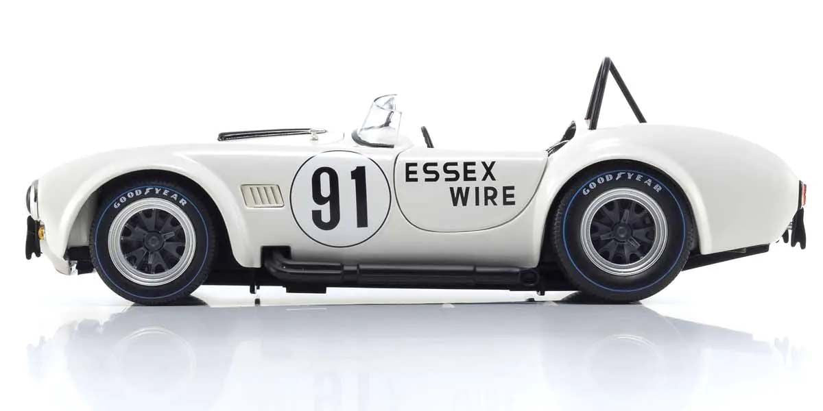 Kyosho Diecast Shelby Cobra 427 S/C Essex Wire Bridgehampton 1965 Nr.91 1/18 KS08047EW