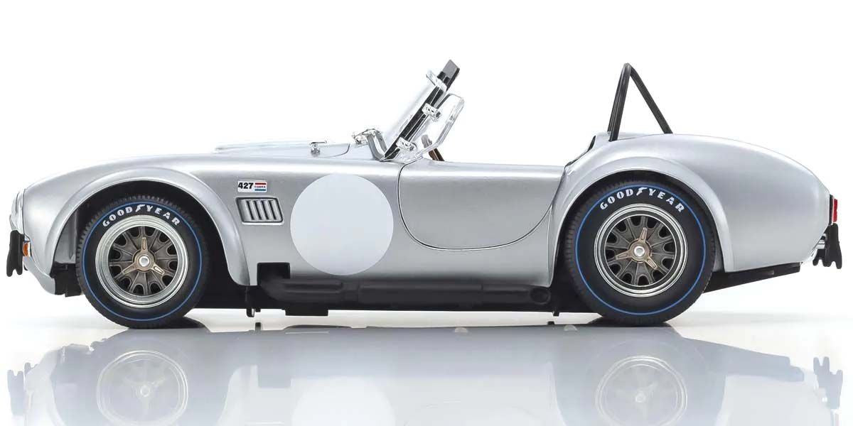 Kyosho Diecast Shelby Cobra 427 S/C Spider 1962 Argent 1/18 KS08047S