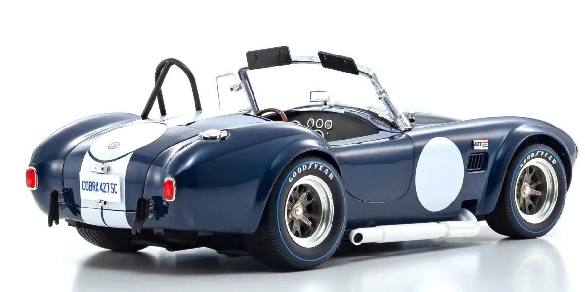 Kyosho Diecast Shelby Cobra 427 S/C Spider 1962 Bleu 1/18 KS08048DBL