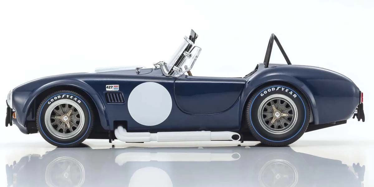 Kyosho Diecast Shelby Cobra 427 S/C Spider 1962 Bleu 1/18 KS08048DBL