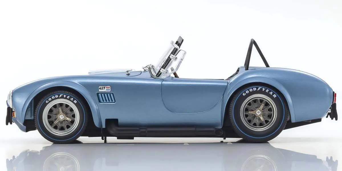 Kyosho Diecast Shelby Cobra 427 S/C Spider 1962 Bleu Clair 1/18 KS08048SBL