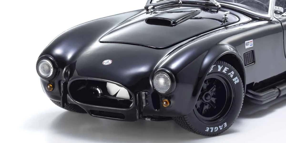 Kyosho Diecast Shelby Cobra 427 S/C Spider 1962 Noire 1/18 KS08047BK