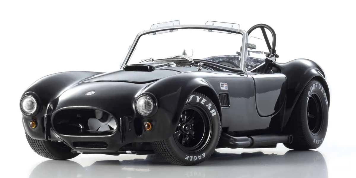 Kyosho Diecast Shelby Cobra 427 S/C Spider 1962 Black 1/18 KS08047BK