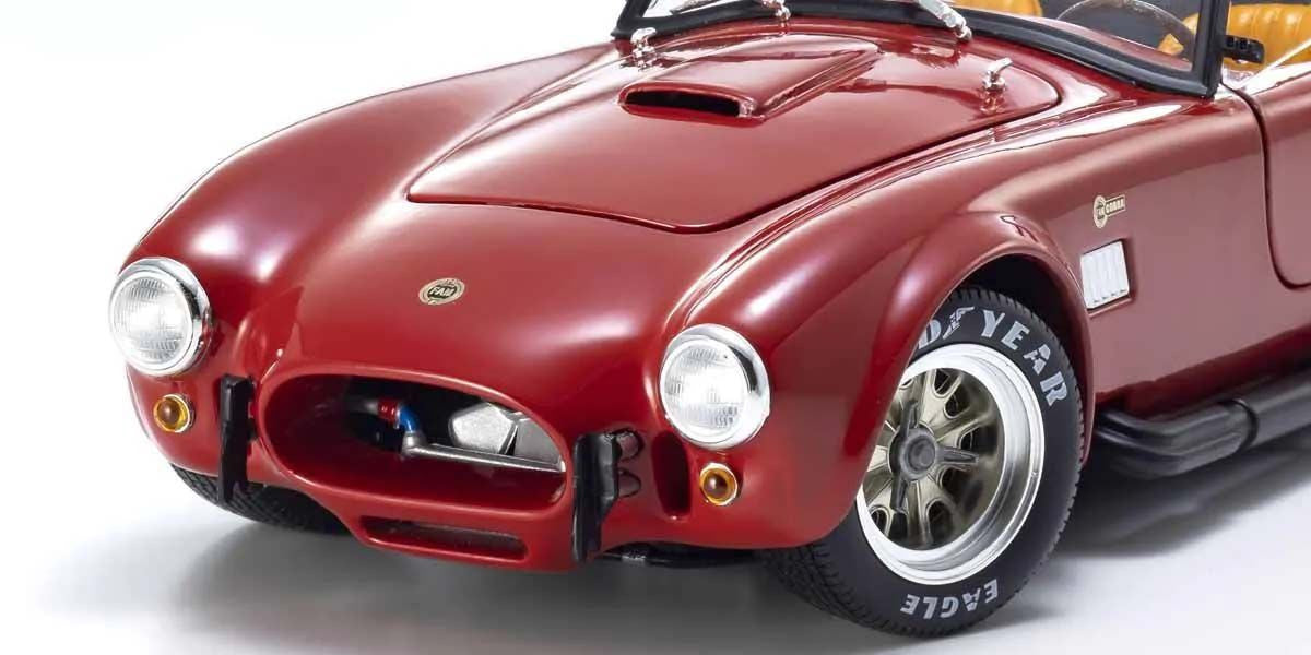 Kyosho Diecast Shelby Cobra 427 S/C Spider 1962 Rouge 1/18 KS08047R