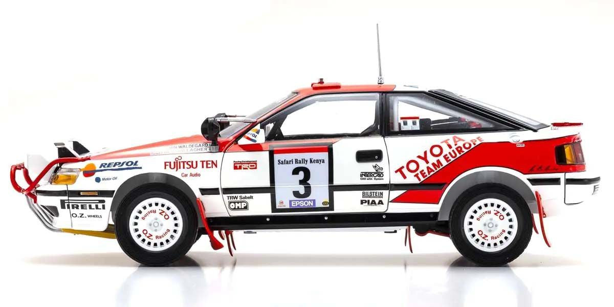 Kyosho Diecast Toyota Celica GT-Four B.Waldegard Safari 1990 Nr.3 1/18 KS08961A