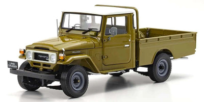 Kyosho Diecast Toyota Land Cruiser 40 Pick Up 1980 Olive 1/18 KS08958K