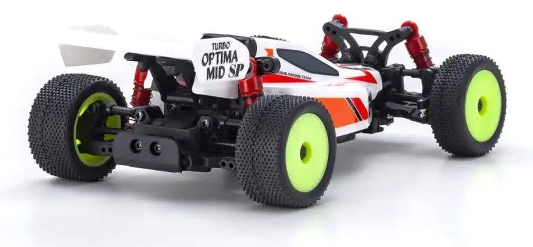 Kyosho Mini-Z Buggy MB-010 4WD Turbo Optima Mid Special Blanc RTR 32095W