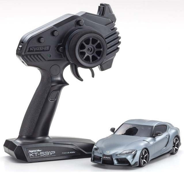 Kyosho Mini-Z MA-020 AWD Toyota GR Supra Matte Storm Gray Metallic + KT531P RTR 32619GM