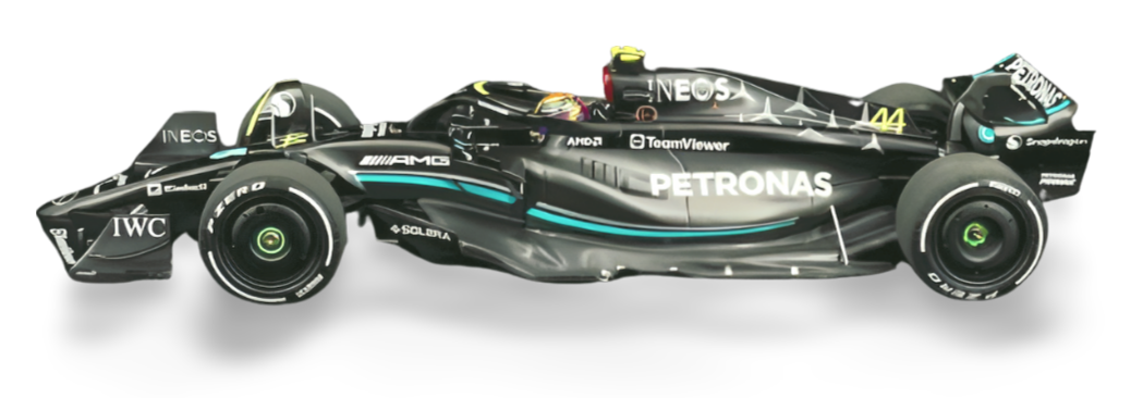 MiniChamps Lewis Hamilton Mercedes-AMG Petronas W14E n° 44 Saison 2023 110230144