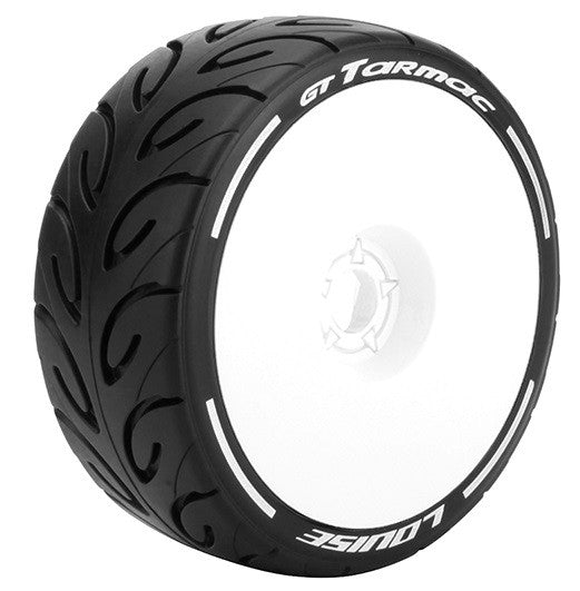 Louise RC Pneus GT-Tarmac Soft MFT + Jantes blanches (x2) LR-T3285SW