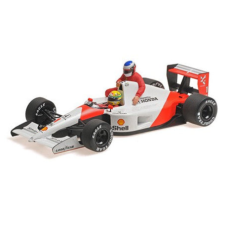 MiniChamps McLaren Honda MP4/6 Ayrton Senna avec Jean Alesi GP Mexique 1991 540911828