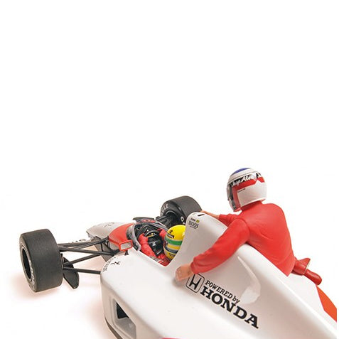 MiniChamps McLaren Honda MP4/6 Ayrton Senna avec Jean Alesi GP Mexique 1991 540911828
