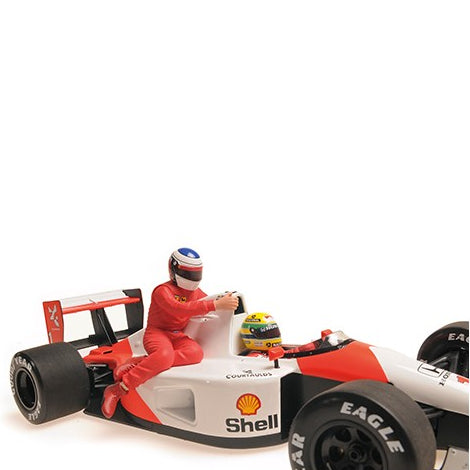 MiniChamps McLaren Honda MP4/6 Ayrton Senna avec Jean Alesi GP Mexique 1991 540911828