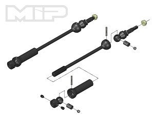 MIP Cardan Acier X-Duty CVD (x2) E-Revo 18130