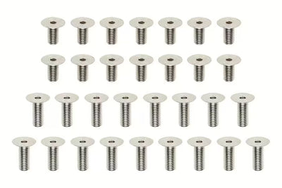 Yokomo 120° ruuvisarja 1,5 mm:n alumiinirungolle (31 kpl) MS2.0 YOK-MS-SSA20
