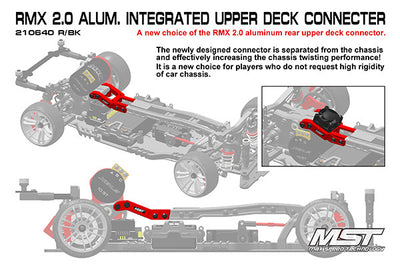 MST Connecteur de Platine Supérieur RMX 2.0 Rouge 210640R