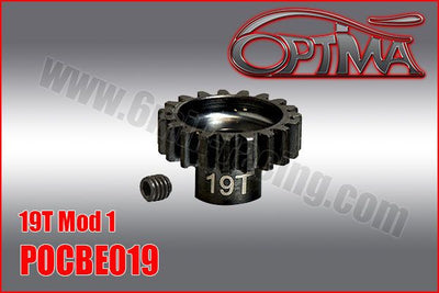 Optima Pignon moteur acier 19Dts module 0.8 POCBE0819