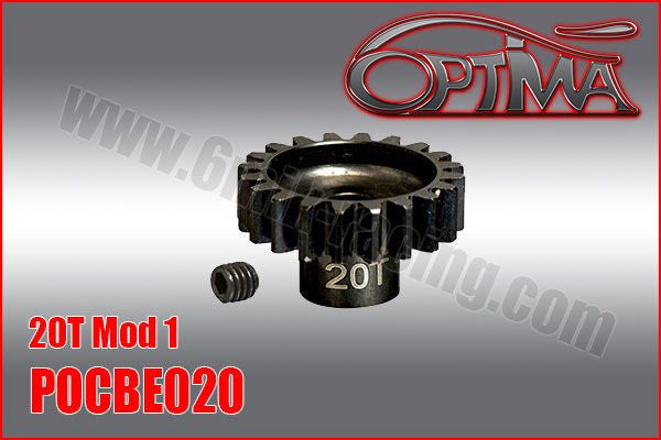 Optima Pignon Moteur Acier 19Dts module 1 POCBE020