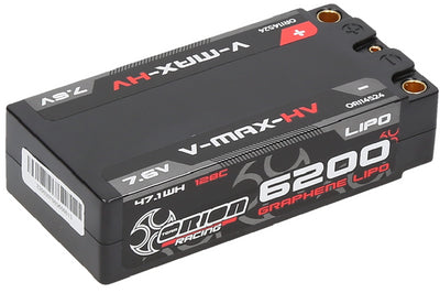 Orion Lipo 2S V-Max HV Shorty 7.6v 6200mah 128C ORI14524