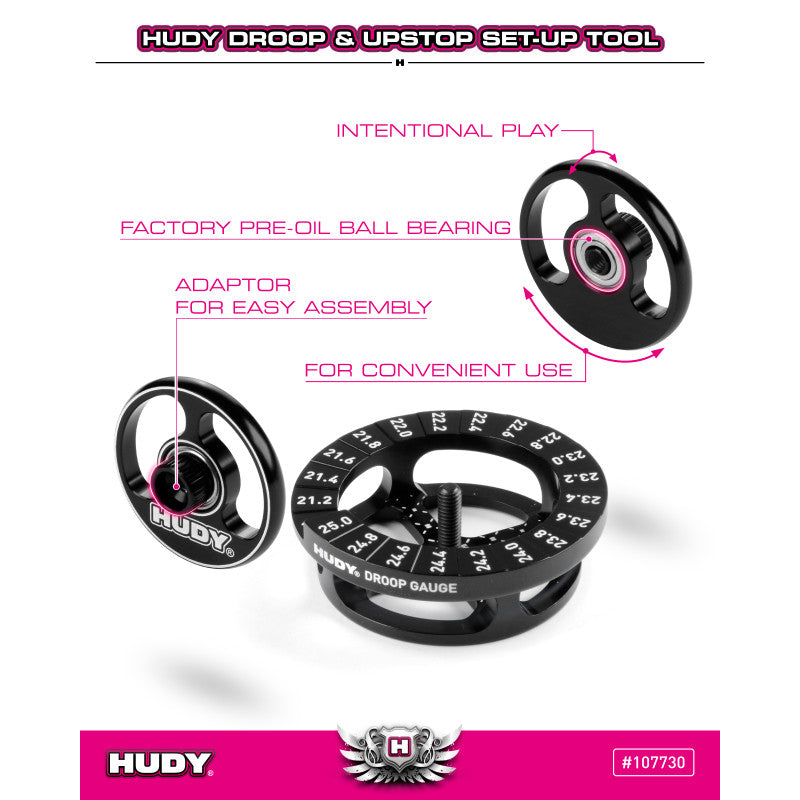 Hudy Outils Réglable Débattement Touring 1/10 107730