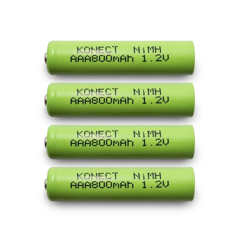 Konect Pack Batterie NIMH 1.2V 800mAh (x4) + Boite de rangement KN-NI1.2-AAA-800
