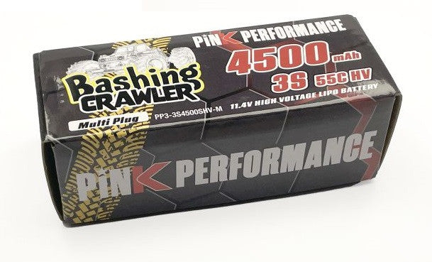 Pink Performance Lipo HV Bashing Crawler 3S 11.4v 55C 4500mAh PP3-3S4500SHV-M