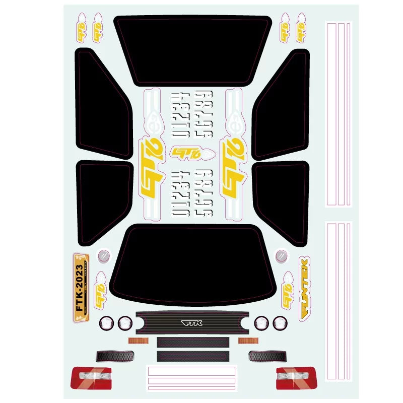 Funtek GT16e stickervel FTK-24007