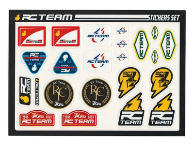 Planche de Stickers Logo RC Team Racing 210x150