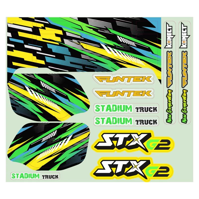 Funtek STX G2 FTK-210 sticker sheet