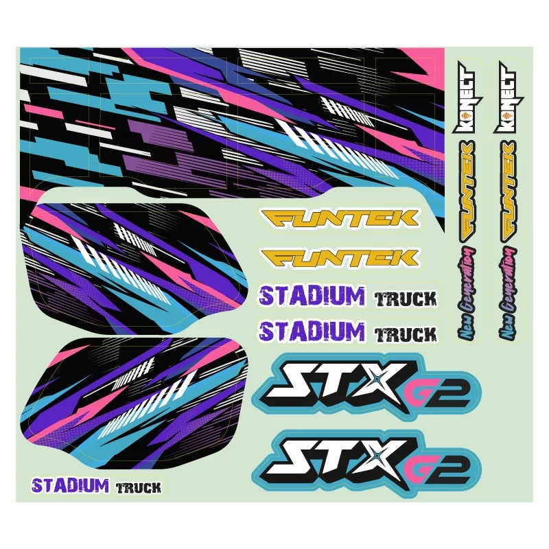 Funtek STX G2 FTK-210 sticker sheet