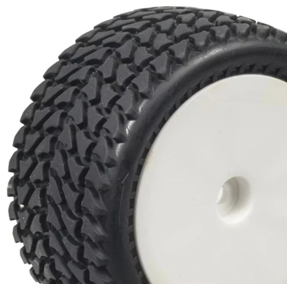 Pneumatici Hobbytech HTR AllTerrain + Cerchi Buggy Posteriore (x2) HTR-T432