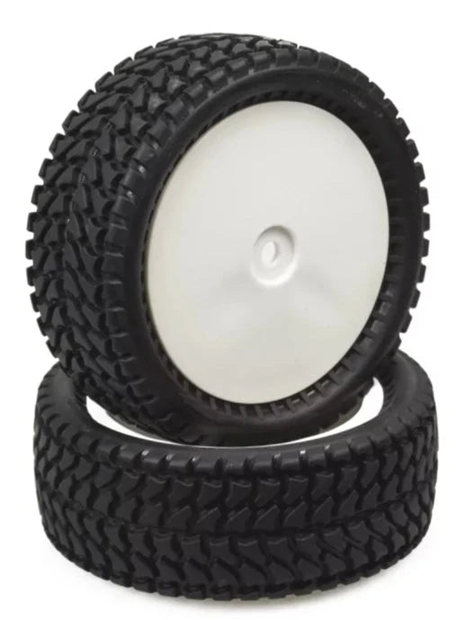 Pneumatici Hobbytech HTR + cerchi Buggy Anteriore AllTerrain (x2) HTR-T431