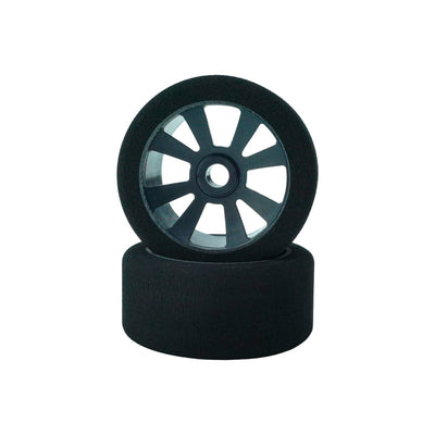 Hot Race Pneus PanCar 1/10 Avant 32° + Jantes (x2) 10HR007-0021
