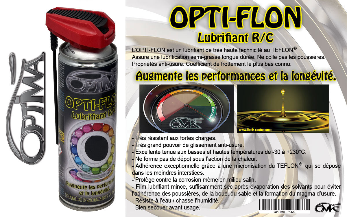 Optima Aérosol Spécial roulements Optiflon 250ml PO20