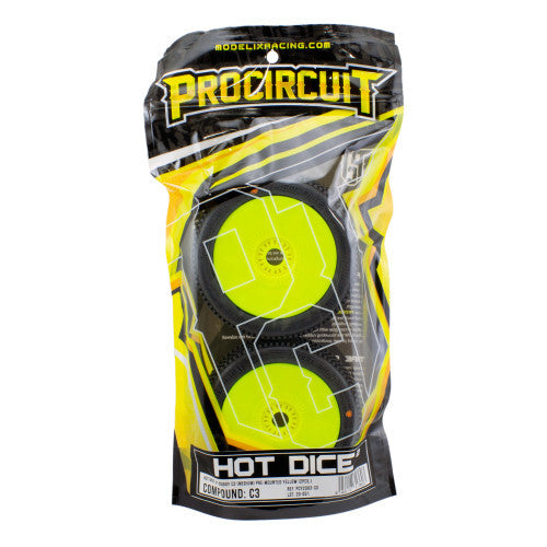 ProCircuit Jantes + Pneus Hot Dice v2 C2 Soft (x2) PCY20003-C2