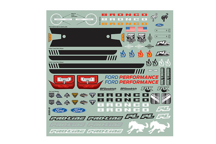 Proline Carrosserie Ford Bronco 2021 + Accessoires 3570-00