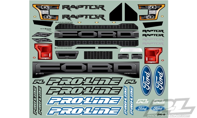 Proline Carrosserie Ford F-150 Raptor 2017 Transparente 3461-00