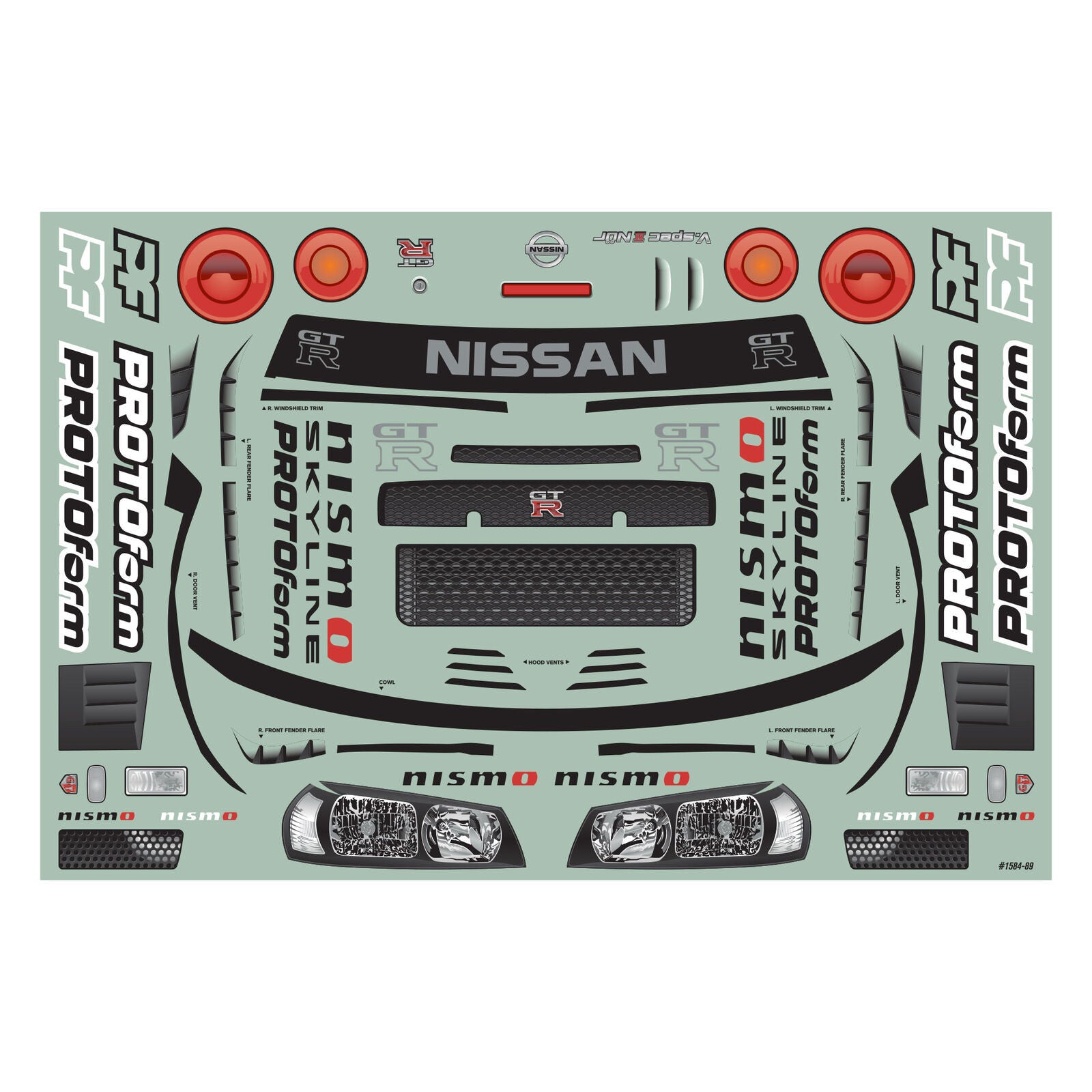 Proline Carrosserie Nissan Skyline GT-R R34 Infraction 6S 1584-00
