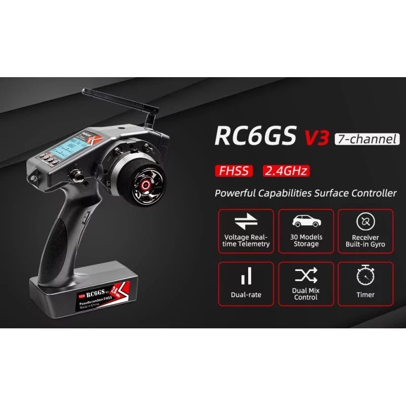 Radiolink Radio RC6GS V3 2.4Ghz 7 voies + R7FG RDL-RC6GS-V3-SET