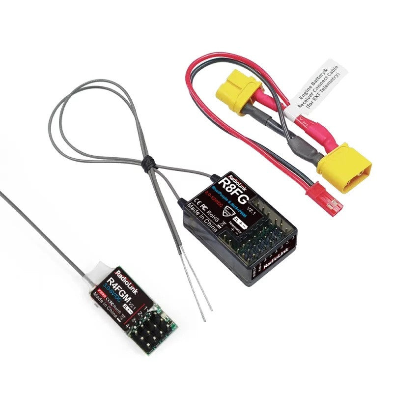 Radiolink Radio RC8X 2.4Ghz 8 voies + 2 Récepteurs + Housse RDL-RC8X-SET-01