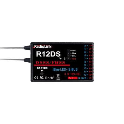 Radiolink Récepteur 12 voies pour radio AT10II RDL-0-R12DS