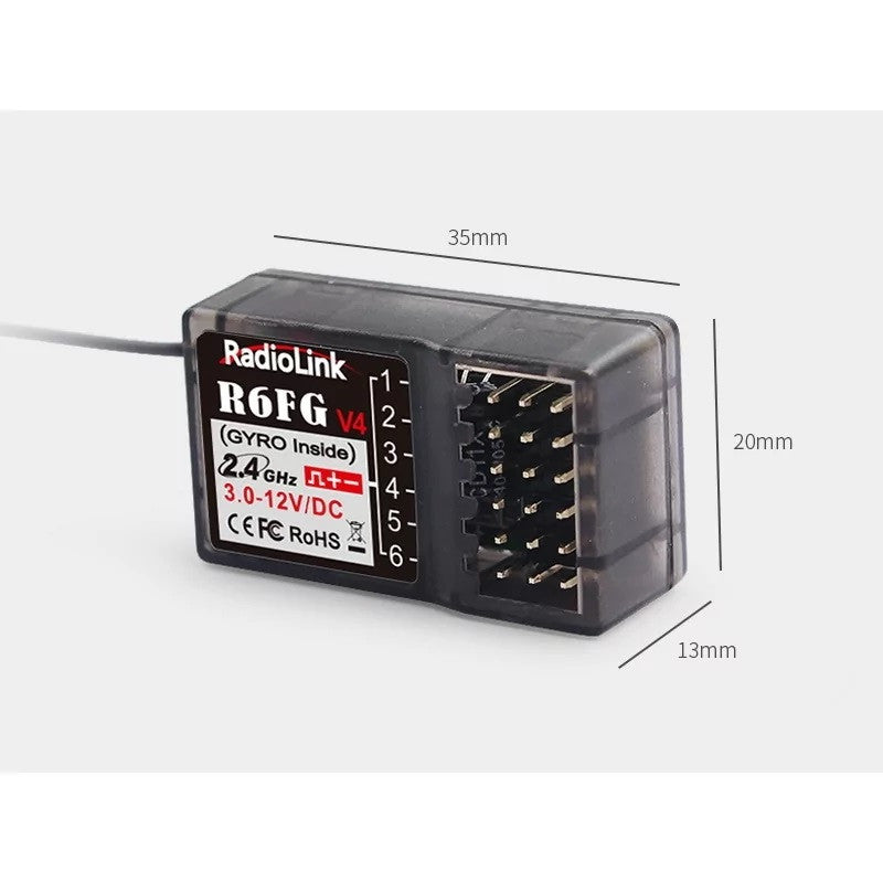 Radiolink Récepteur 6 voies avec Gyroscope Intégrée RDL-0-R6FG