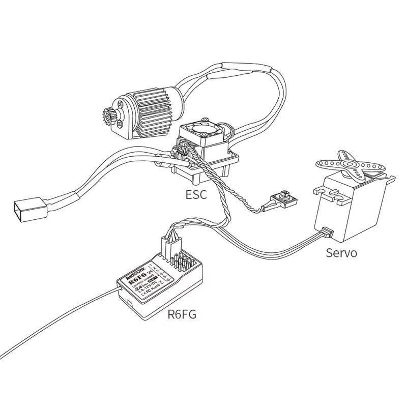 Radiolink Récepteur 6 voies avec Gyroscope Intégrée RDL-0-R6FG