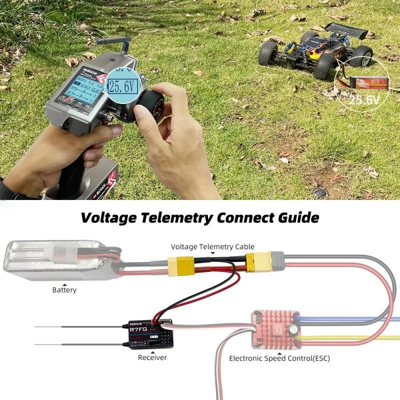 Radiolink Récepteur 7 voies V1.4 avec Télémétrie Intégrée RDL-0-R7FG