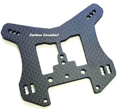 RC CARBON CAVALIERI Support Amortisseurs Arrière Carbone Kyosho MP10 2312