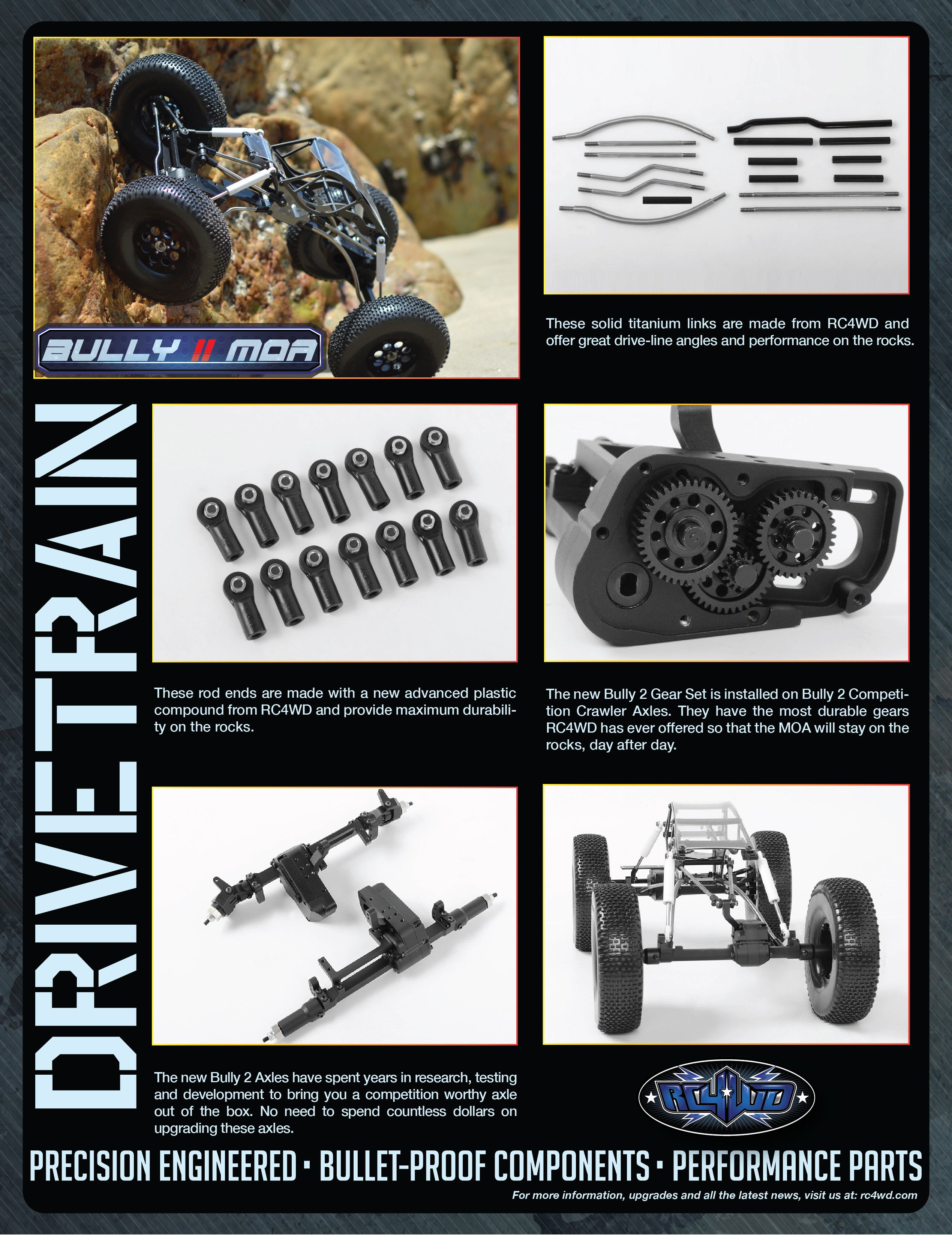 Kit protection moa moteurs charbon 540 brushed motors RC4WD Bully2 Kit protection moa moteurs charbon 540 brushed motors RC4WD Bully2
