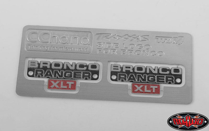 RC4WD Plaque métal Bronco Ranger XLT VVV-C0495